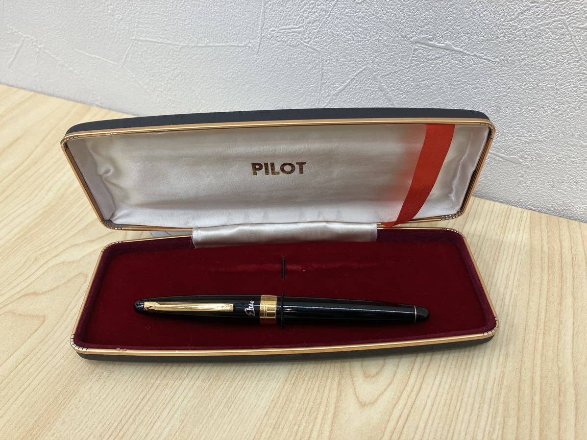 「H7002」PILOT パイロット Elite 万年筆 ペン先 18K-750 CUSTOM T1070 筆記未確認 記念刻印ありの画像1