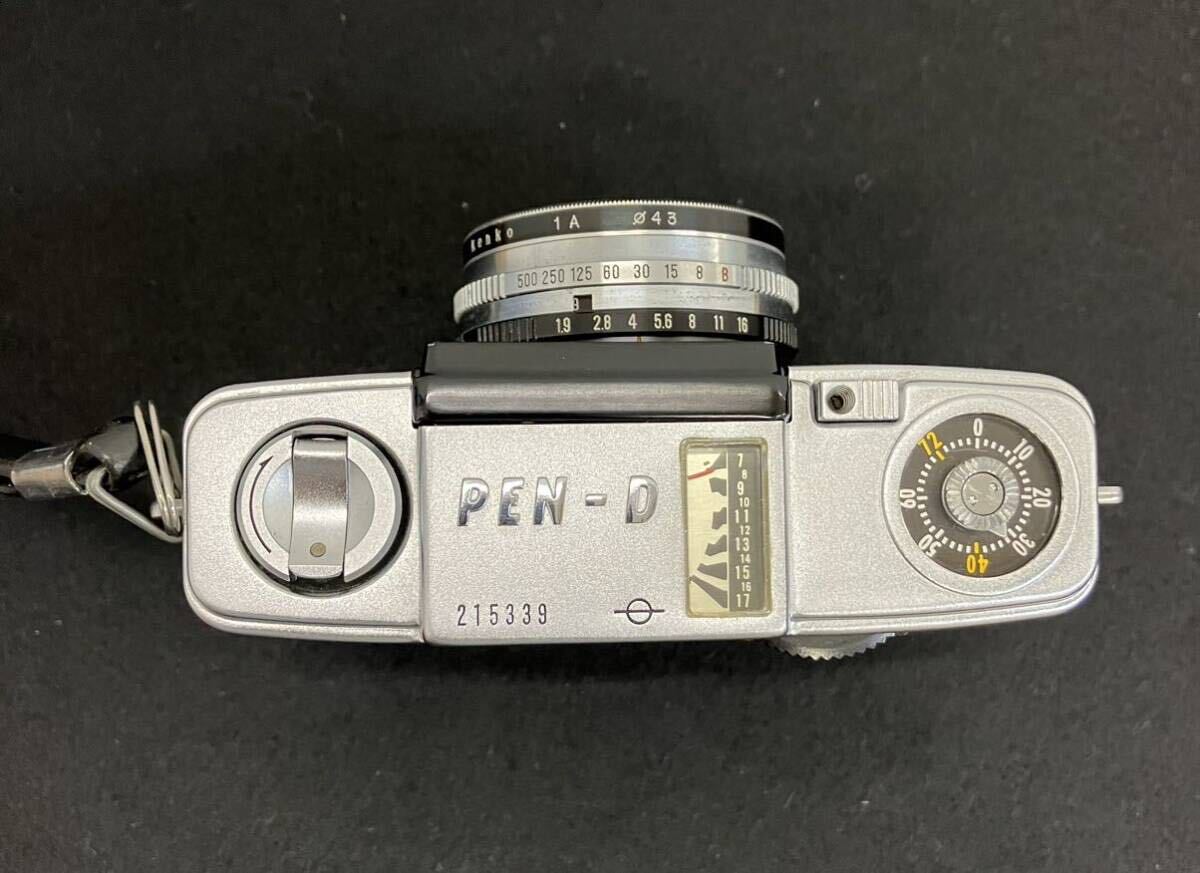 [T2502]OLYMPUS オリンパス PEN-D ペン コンパクトフィルムカメラ F.Zuiko1:1.9 f=3.2cm レンズカバーの画像3