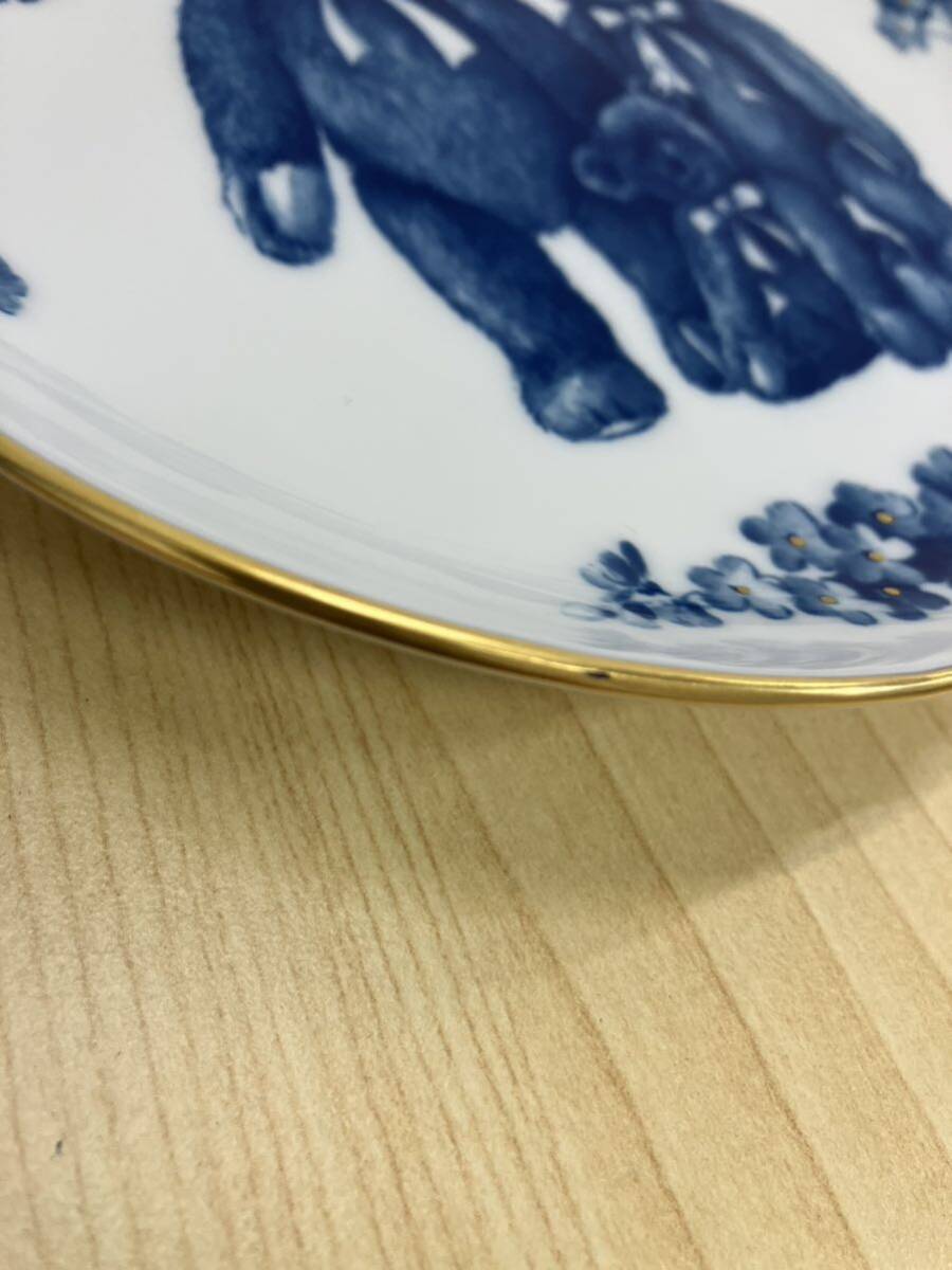 「T2483」マイセン Meissen プレート Teddy Bear Plate テディベア  飾り皿 壁掛け皿の画像6