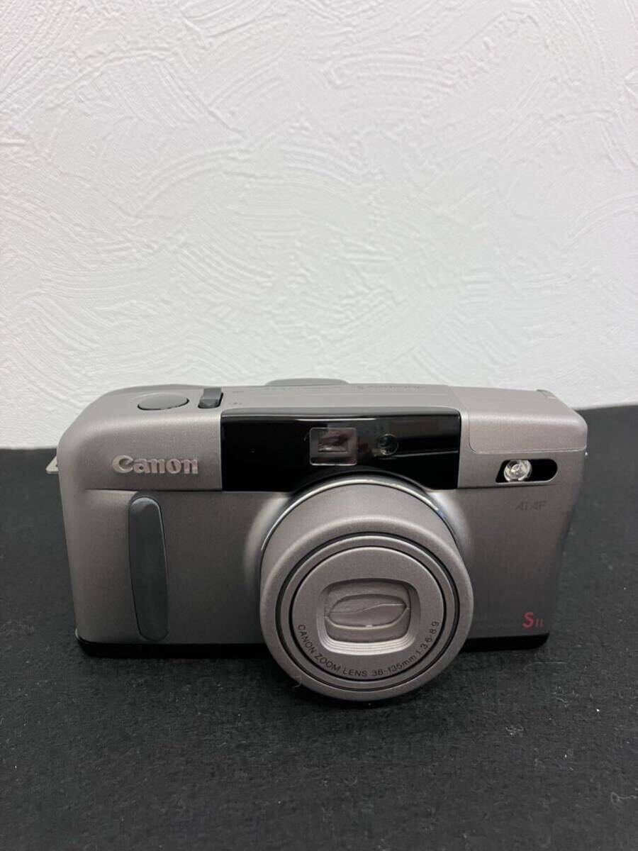 [T2500]動作 Canon キャノン Autoboy S IIオートボーイ PANORAMA パノラマモード ZOOM LENS 38-135mm 1:3.8-8.9 リモコン 箱説明書 カメラの画像2