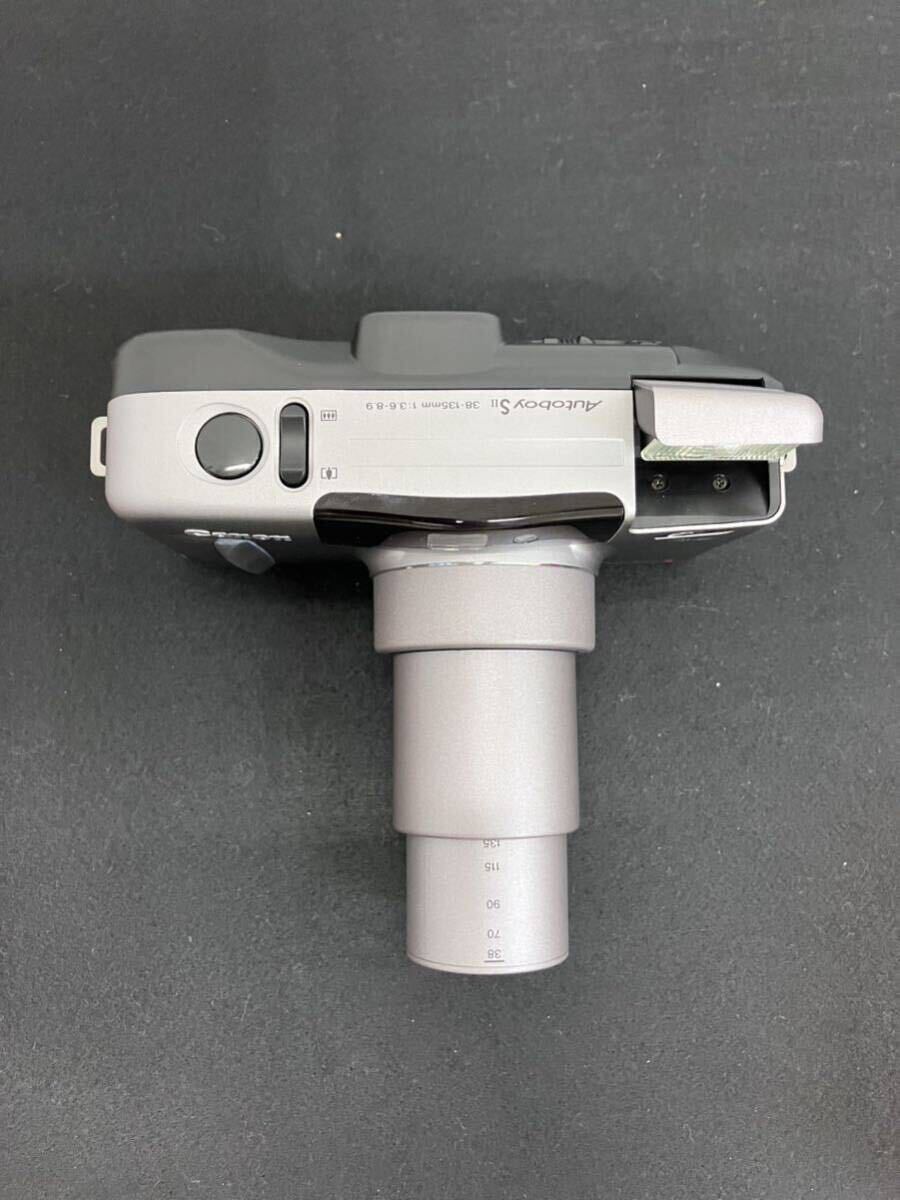 [T2500]動作 Canon キャノン Autoboy S IIオートボーイ PANORAMA パノラマモード ZOOM LENS 38-135mm 1:3.8-8.9 リモコン 箱説明書 カメラの画像4
