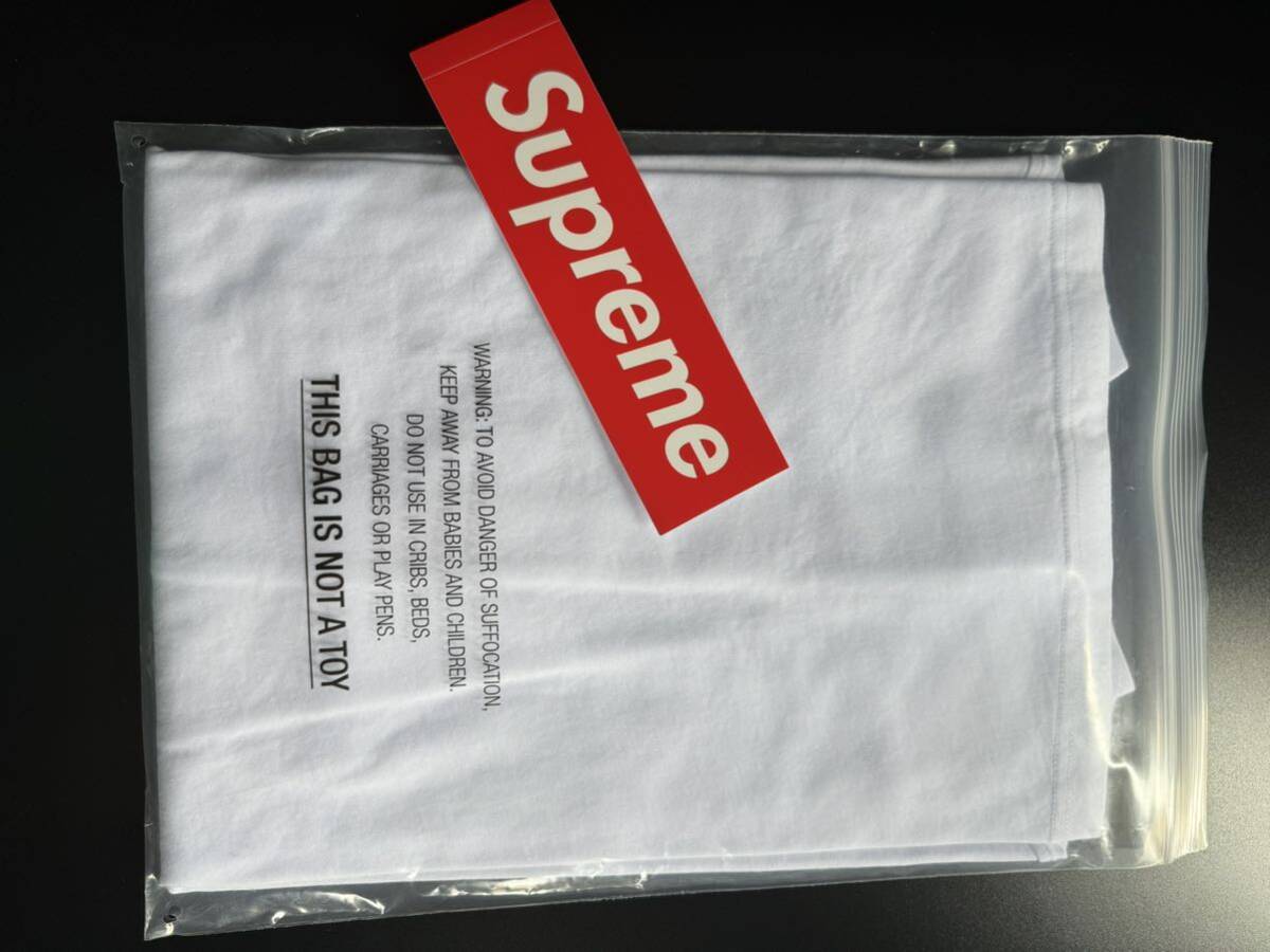 売切り 新品 正規品 Mサイズ Supreme シュプリーム Small Box Logo L/S Tee 長袖 スモール ボックスロゴ Tシャツ ロンT ホワイト メンズの画像3