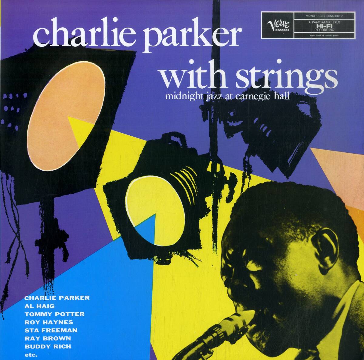 A00591624/LP/チャーリー・パーカー (CHARLIE PARKER)「Midnight Jazz At Carnegie Hall (1985年・20MJ-0017・バップ)」の画像1