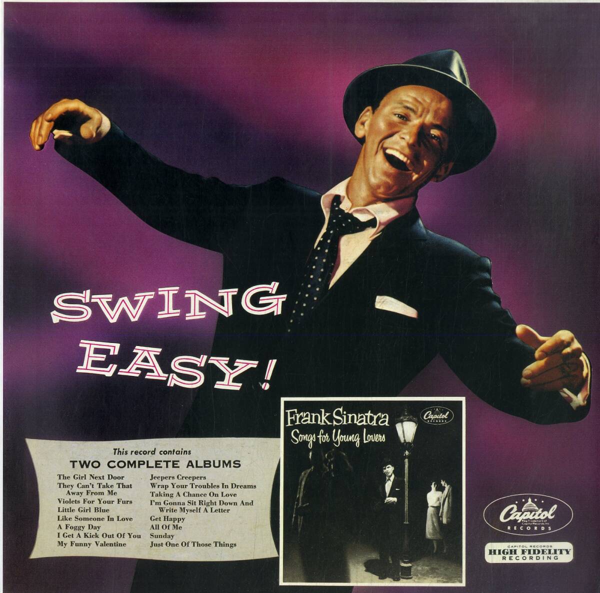 A00592123/LP/フランク・シナトラ (FRANK SINATRA)「Swing Easy! And Songs For Young Lovers (1991年・SGD-87・ヴォーカル・スウィングJの画像1