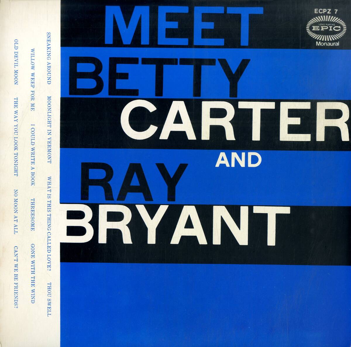 A00592201/LP/ベティ・カーター & レイ・ブライアント「Meet Betty Carter And Ray Bryant (1973年・ECPZ-7・ヴォーカル)」の画像1