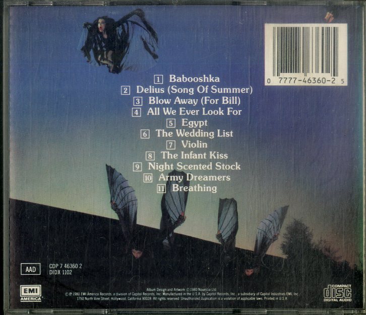 D00161196/CD/Kate Bush「Never For Ever」の画像2