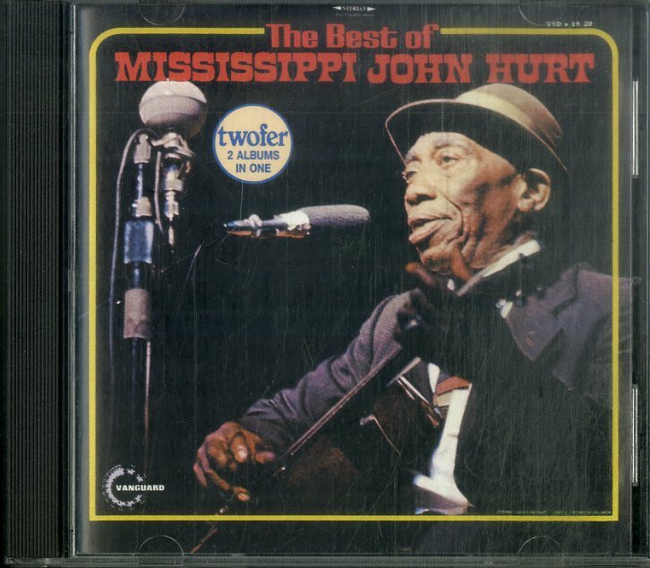 D00160738/CD/ミシシッピ・ジョン・ハート「The Best Of Mississippi John Hurt (1989年・VCD-19-20・カントリーブルース・デルタブルーの画像1