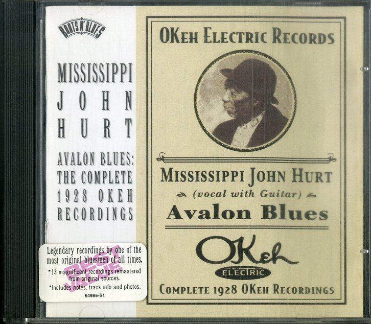 D00160740/CD/ミシシッピ・ジョン・ハート (MISSISSIPPI JOHN HURT)「Avalon Blues: The Complete 1928 Okeh Recordings (CK-64986・カンの画像1