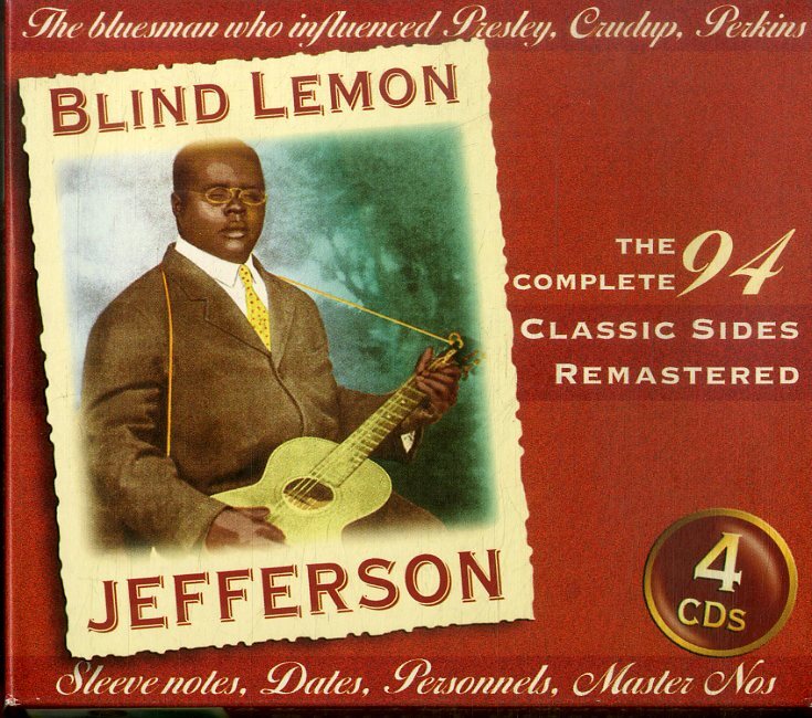 T00006846/〇CD4枚組ボックス/ブラインド・レモン・ジェファーソン (BLIND LEMON JEFFERSON)「The Complete 94 Classic Sides Remasteredの画像1