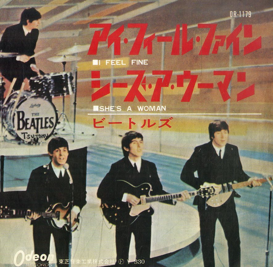 C00200103/EP/ビートルズ (THE BEATLES)「I Feel Fine / She s A Woman (1965年・OR-1179・ロックンロール・ビート・BEAT)」の画像1