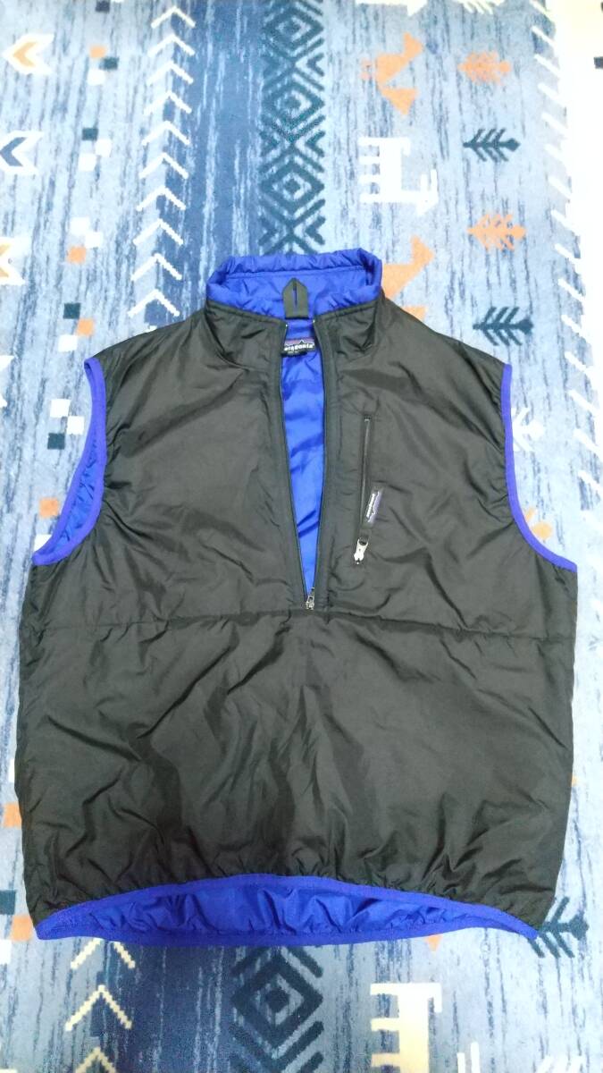 4 希少 patagonia パタゴニア パフボール ベスト S 黒 青 4 希少 patagonia パタゴニア パフボール ベスト S 黒 青
