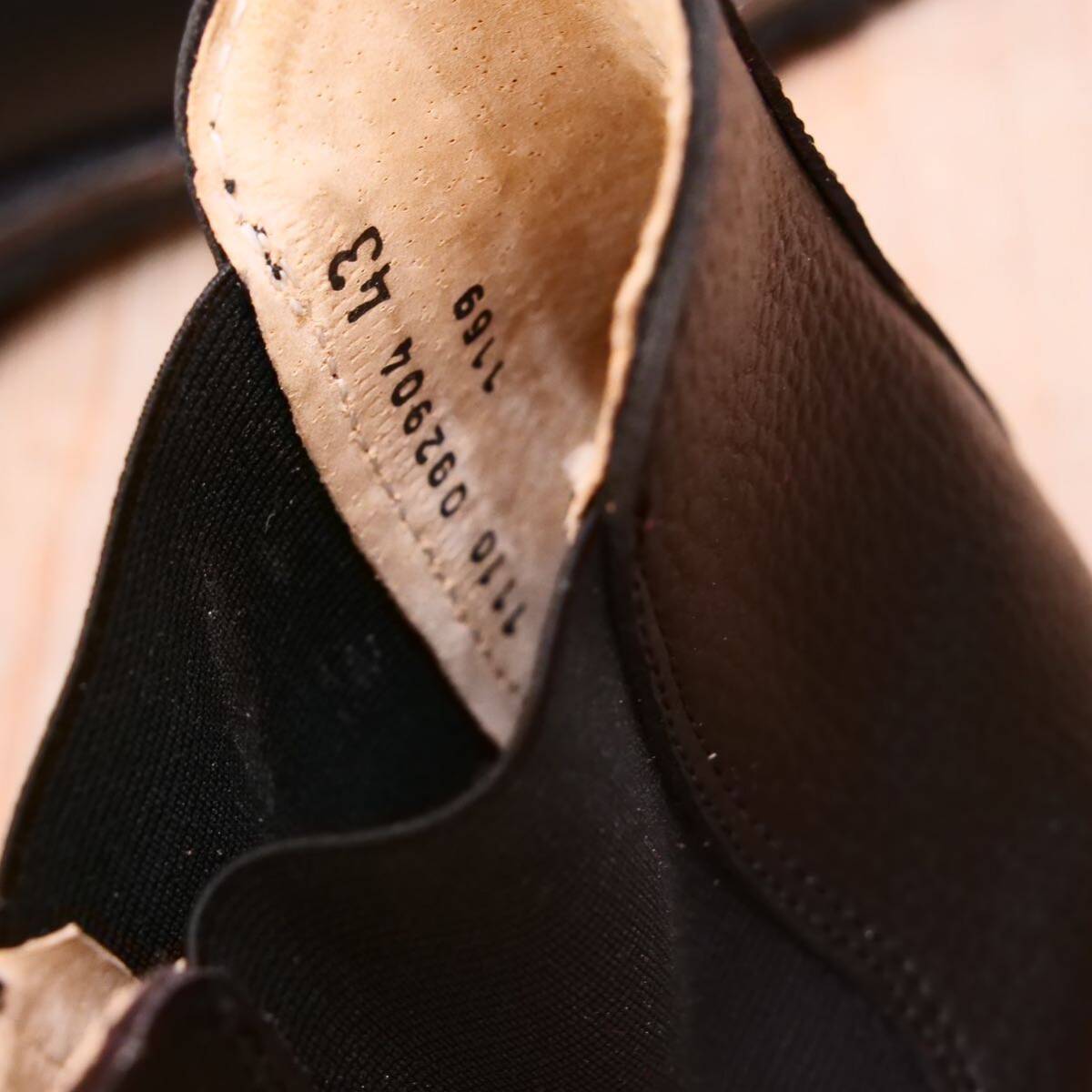 新品同様◎【TST】ティーエスティー サイドゴアブーツ EU43 ブラック メンズ カジュアル 革靴の画像6