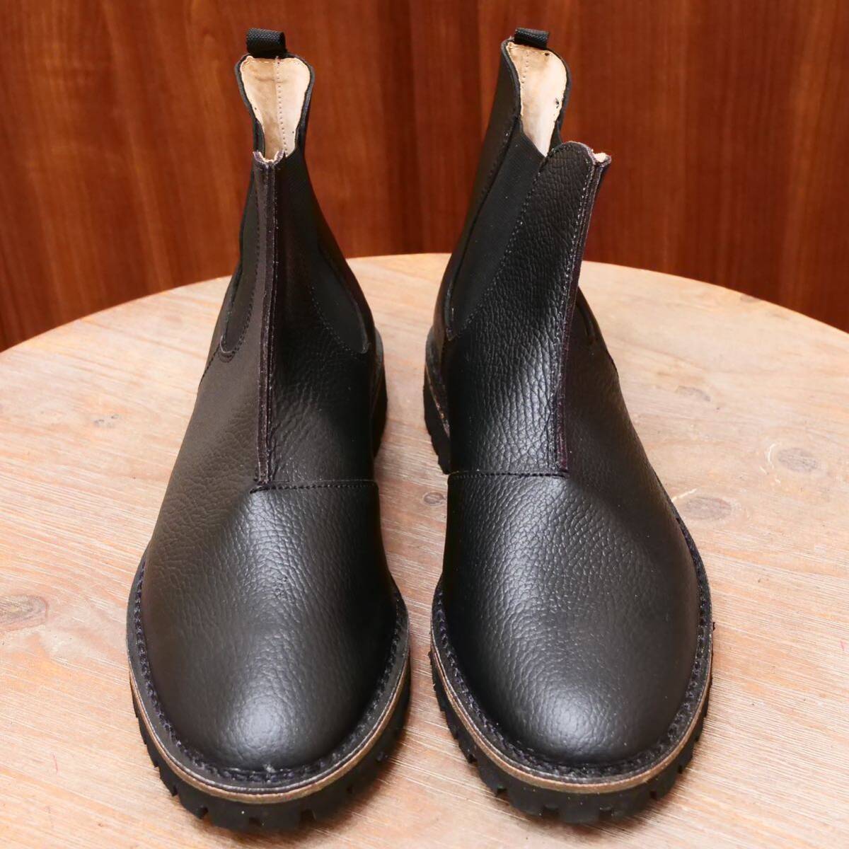 新品同様◎【TST】ティーエスティー サイドゴアブーツ EU43 ブラック メンズ カジュアル 革靴の画像1