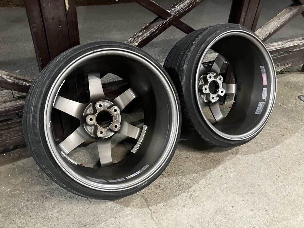 RAYS TE37 SL 18インチ 9.5J +40 PCD 114.3 5H 2本 セット レイズ Volk Racing ホイールの画像7