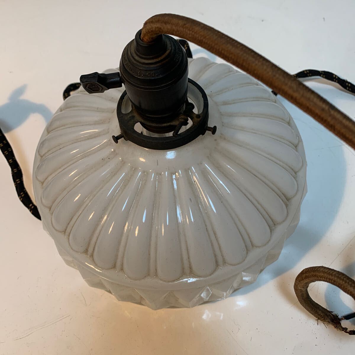 昭和初期の照明２個アンティーク 電傘 の画像4