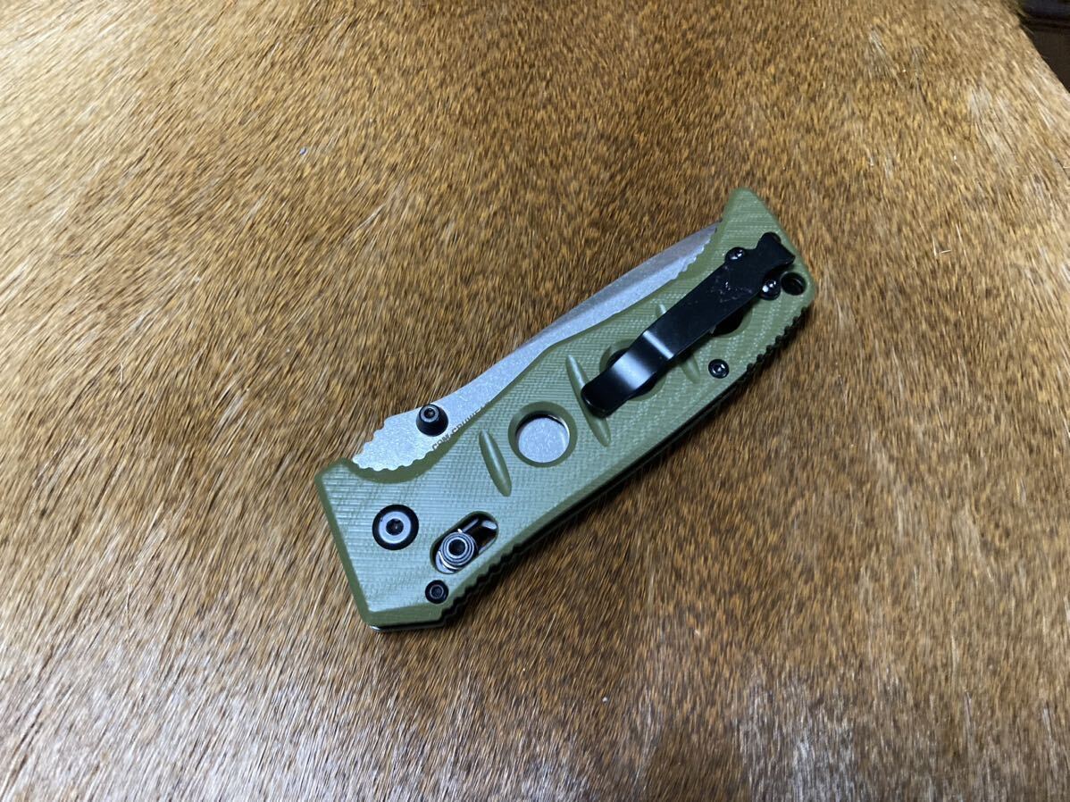 Benchmade ベンチメイド 273FE-2 グリーン カラー // ブッシュクラフト キャンプ アウトドア ボルダリング の画像2