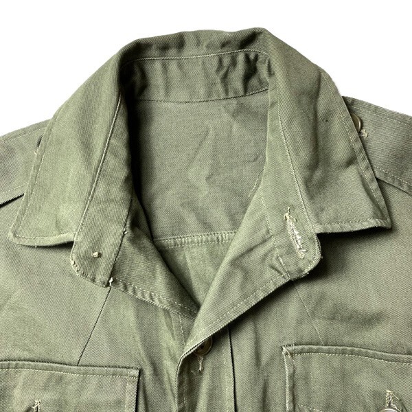 1000円スタート! 50s カナダ軍 1952年 ヴィンテージ Master Craft Uniform ミリタリー フィールド ジャケット カーキ メンズ 古着 希少の画像6