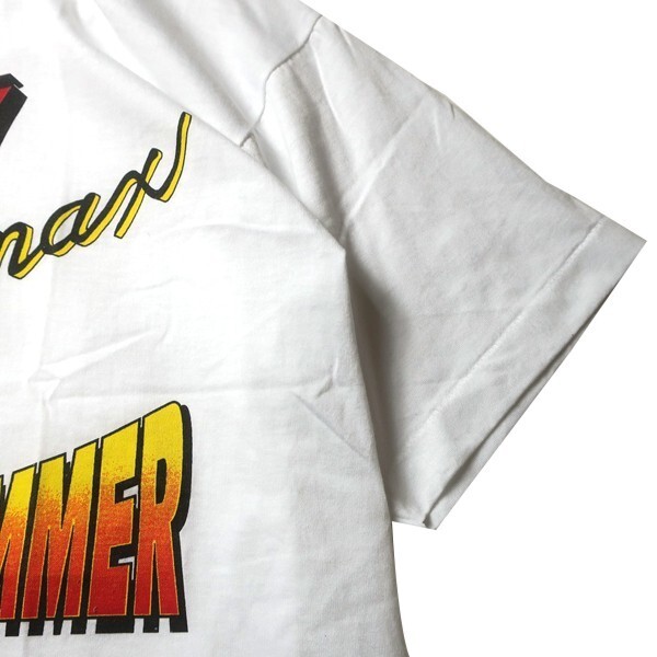 プロレス! 90s USA製 EXPLOSIVE SUMMER NEW JAPAN PRO WRESTLING ヴィンテージ ロゴ プリント 半袖 Tシャツ ホワイト 白 L メンズ 希少_画像5