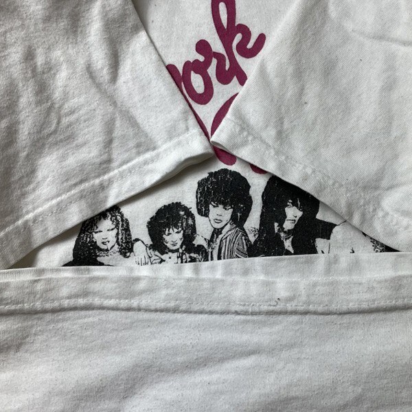 激レア! 90s 00s USA製 New York Dolls ニューヨークドールズ ヴィンテージ 1st フォトプリント バンド Tシャツ ホワイト 白 S メンズ 古着_画像4