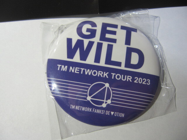 TM NETWORK（宇都宮隆　小室哲哉　木根尚登）【缶バッジ『GET WILD』】（Tour intelligence Days 1984-2024 デコガチャ）未開封_画像2