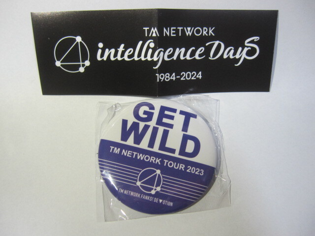 TM NETWORK（宇都宮隆　小室哲哉　木根尚登）【缶バッジ『GET WILD』】（Tour intelligence Days 1984-2024 デコガチャ）未開封_画像1