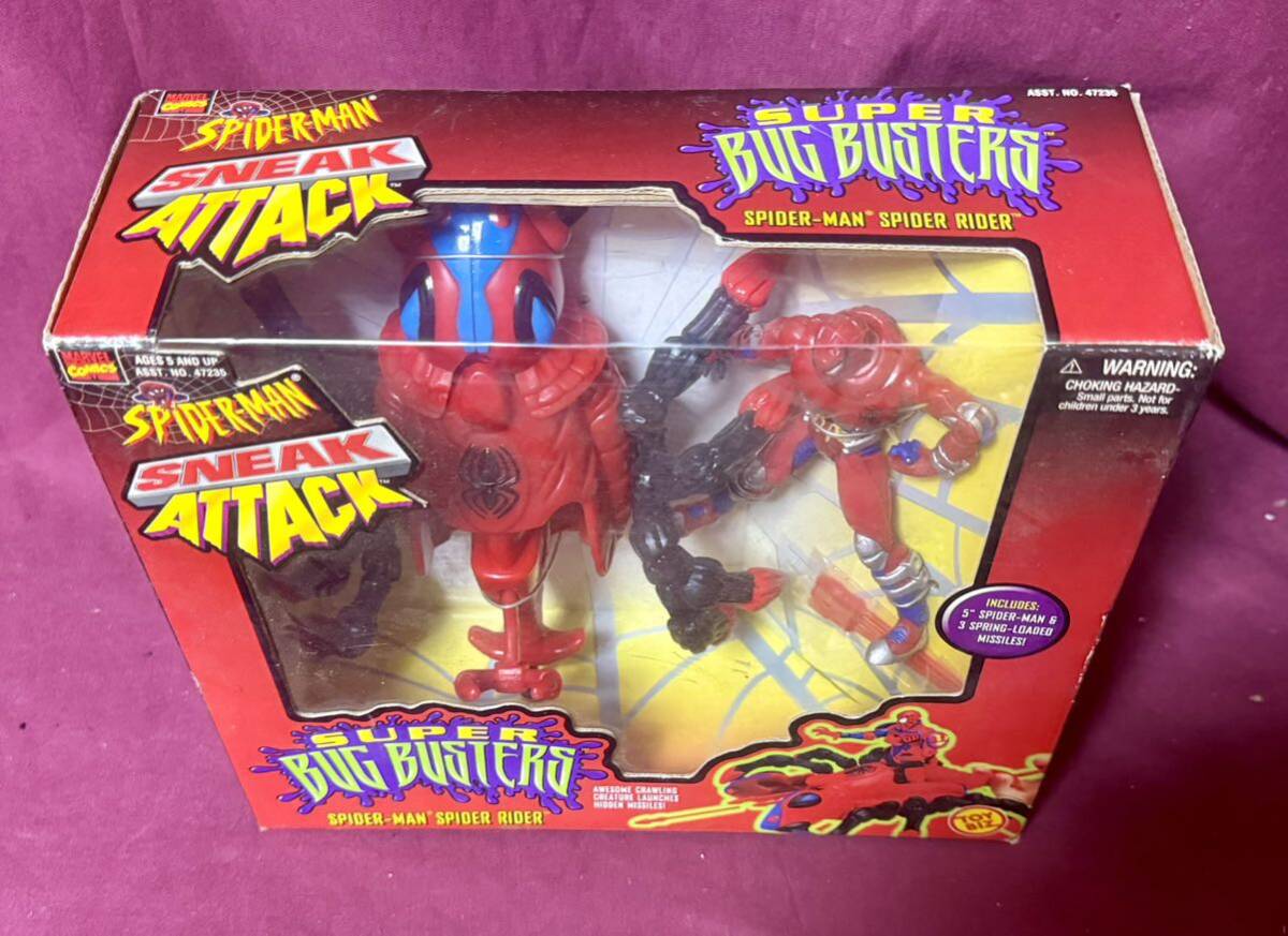 '98 TOYBIZ『SPIDER-MAN SNEAK ATTACK SUPER BUG BUSTERS』SPIDER RIDER アクションフィギュア スパイダーマン_画像4