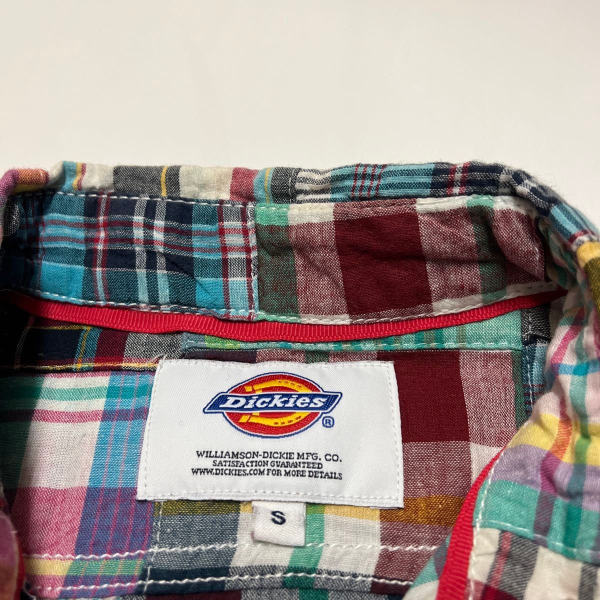 Dickies ディッキーズ 半袖シャツ パッチワークシャツ S