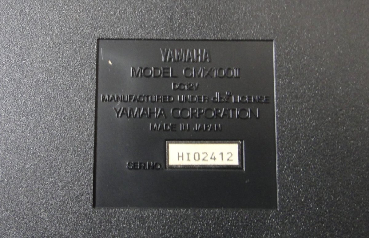 【中古】YAMAHA ヤマハ CMX100II マルチトラック カセットレコーダー JUNK ジャンク 現状渡しの画像8