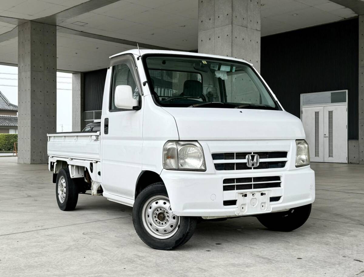 平成13年 ホンダ アクティ トラック 4WD エアコン・パワーステ・エアバック! 社外オーディオ! 機関良好! タイベル交換済! 売り切り!の画像2