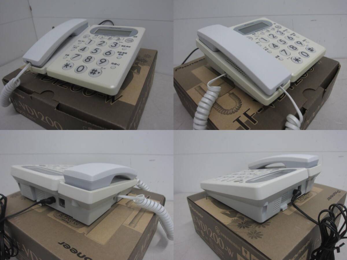 【美品】Pioneer パイオニア ダイヤルライト 液晶バックライト搭載 デジタルコードレス電話機 TF-VD1200 ナンバーディスプレイ対応