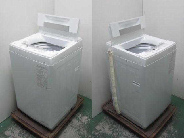 【直接お渡し可】美品 2023年製 東芝 Wシャワー洗浄 AW-45GA2 4.5kg縦型洗濯機 ピュアホワイトの画像2