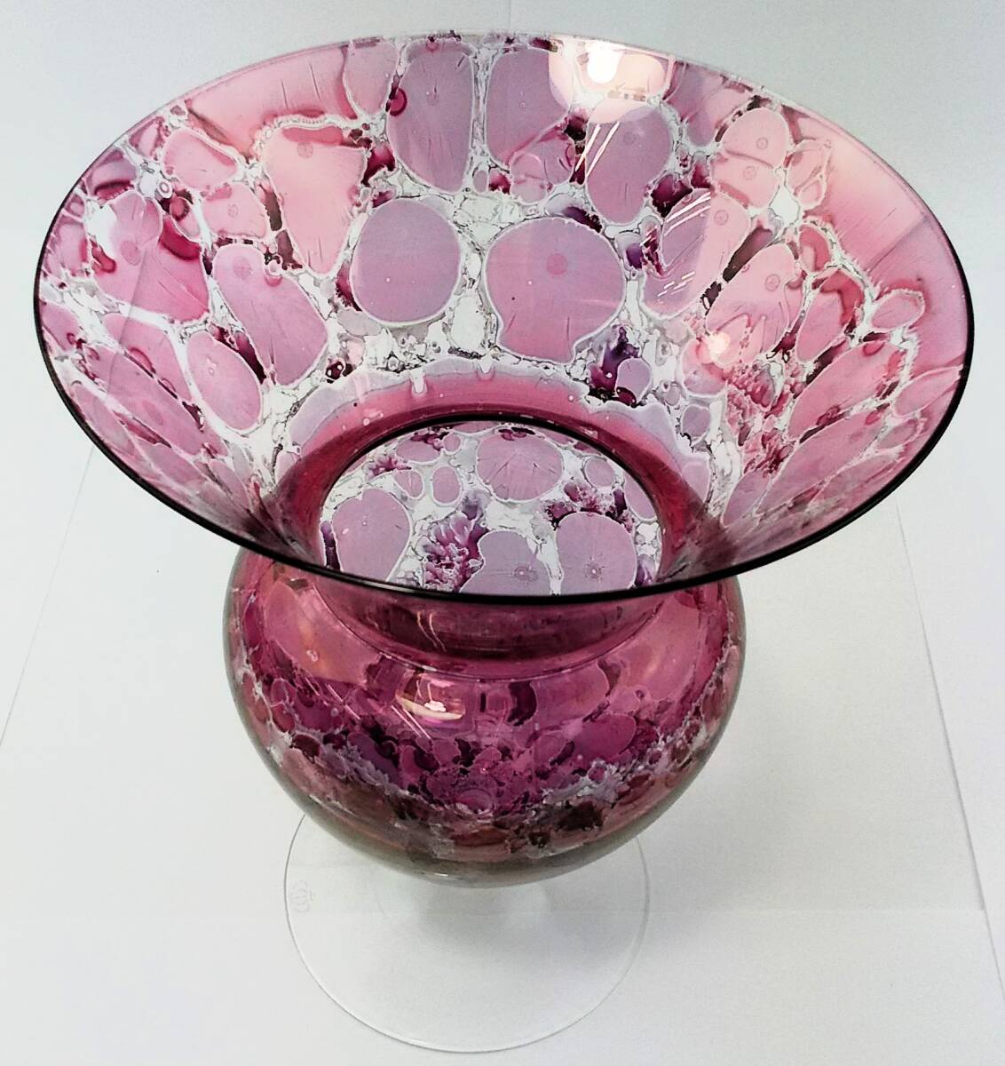 K/ テレジアンタール Theresienthal フラワーベース 花瓶 ガラス製 0411-3の画像6