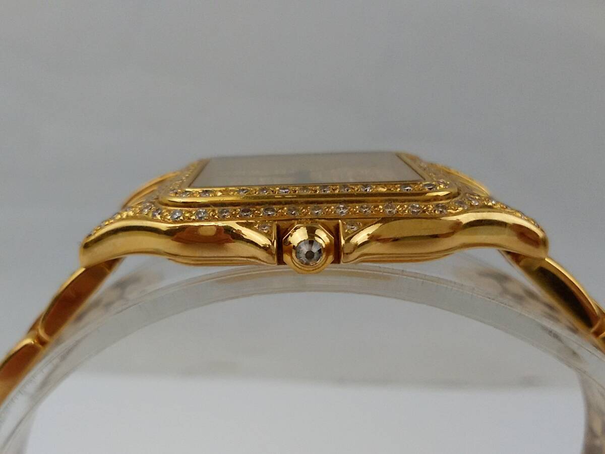 H/Cartier カルティエ　パンテール　18K 金無垢　106000M　ダイヤモンド文字盤　アフター　腕時計　0409-1_画像3