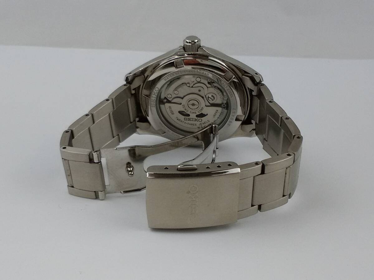 H/SEIKO セイコー TicTAC チックタック 4R35-02R0  自動巻き コマ有 裏蓋スケルトン 腕時計 0419-1の画像5