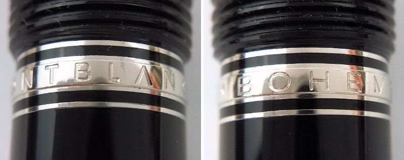 K/ MONTBLANC モンブラン BOHEME ボエム ブルー 万年筆 インクカートリッジ 14K 585 0417-3の画像8