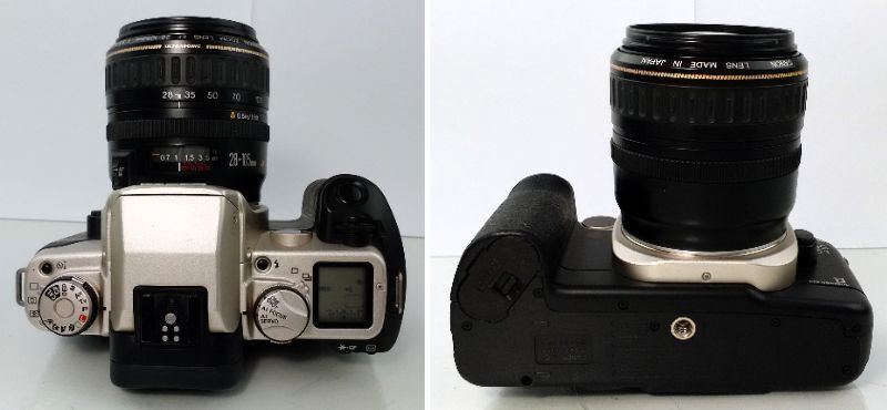K/ Canon　EOS 55　キヤノン　一眼レフ　カメラ + レンズ　EF 28-105mm 1:3.5-4.5 0426-4_画像4
