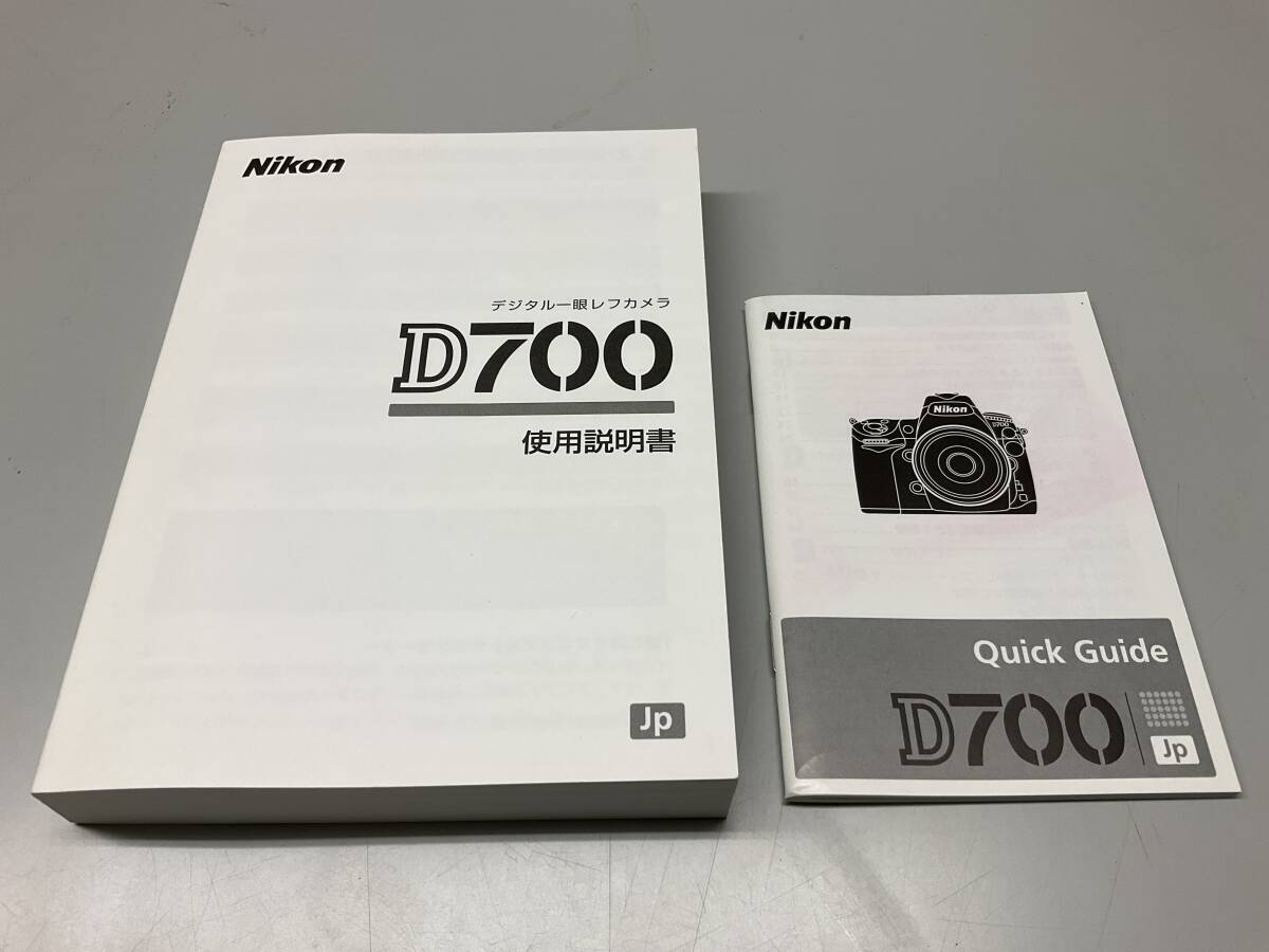 ★ Nikon ニコン  デジタル一眼レフカメラ D700 使用説明書／クイックガイド 2冊の画像1