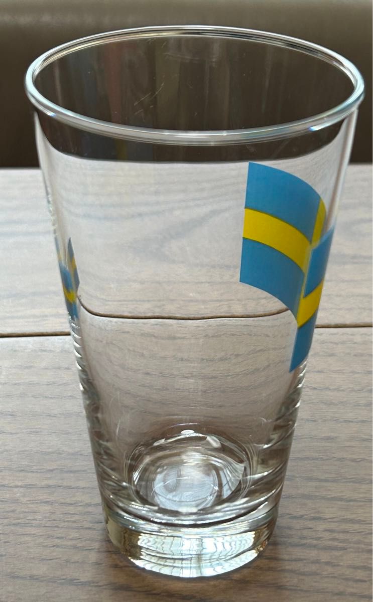 スウェーデン国旗モチーフ　シュガーランド　グラス　コップ