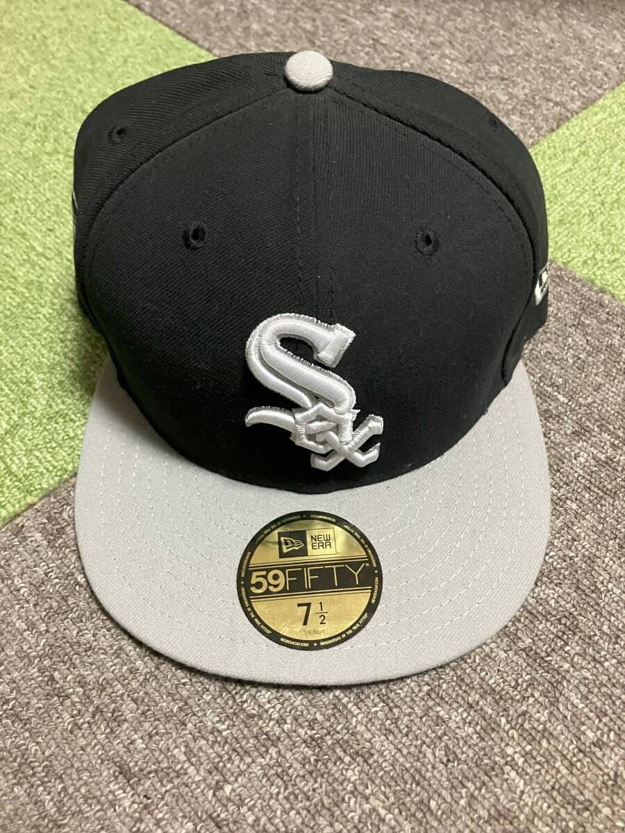 【NEW ERA】（ニューエラ）CHICAGO WHITE SOX AMERICAN LEAG MLB 59FIFTY Fitted Hat - 2TONE 7-1/2【未使用】【送料無料】_画像1