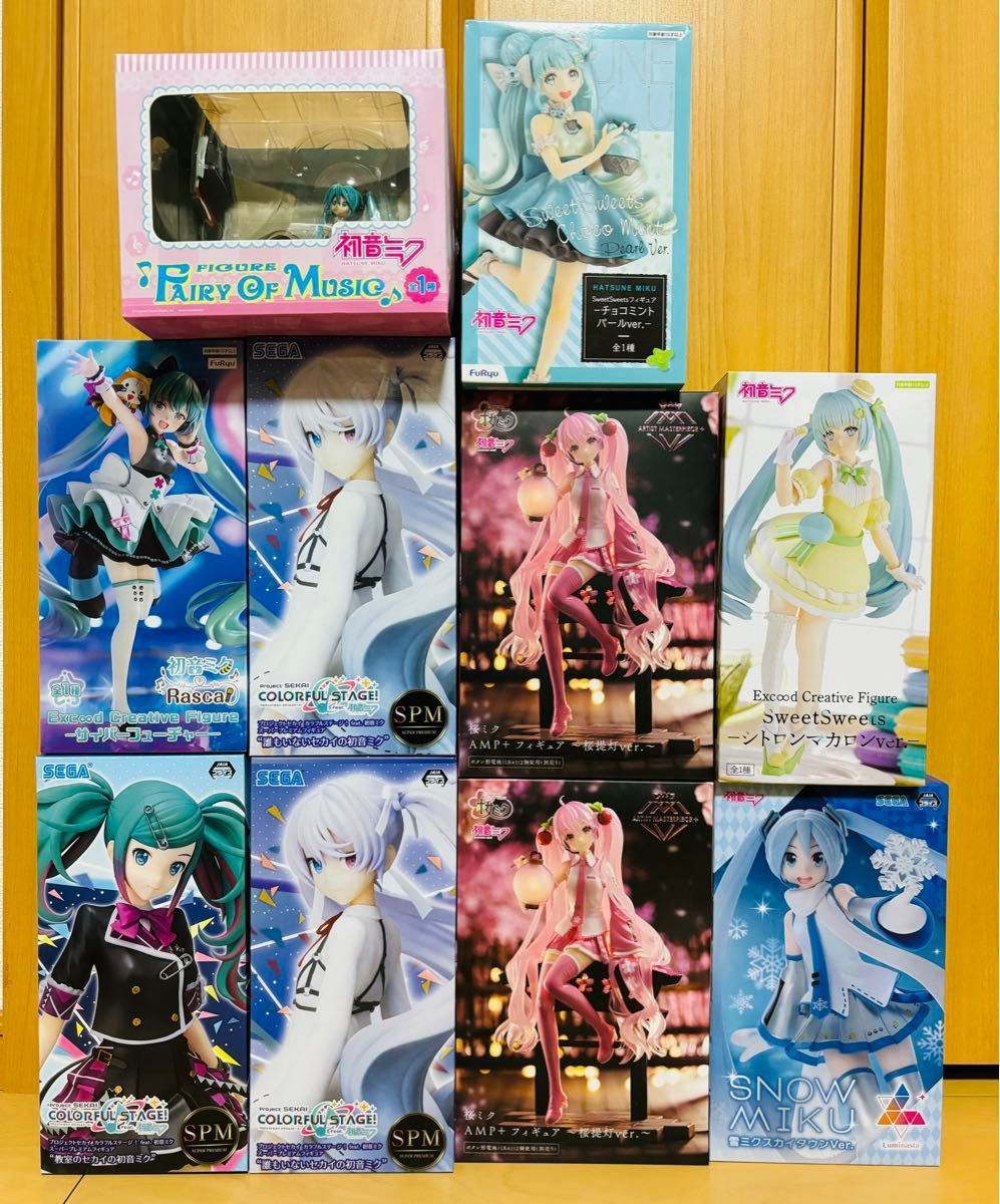 美少女プライズフィギュアまとめ売り 初音ミク 雪ミク 桜ミク 美少女プライズフィギュアまとめ売り 初音ミク 雪ミク 桜ミク