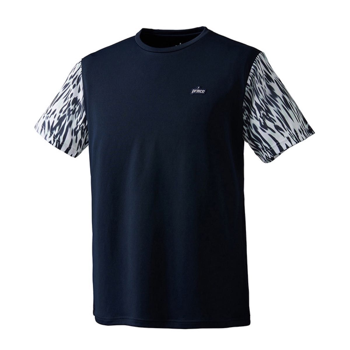 Prince プリンス テニスウェア 半袖Tシャツ ゲームシャツ MS3005 ネイビー(紺) ユニセックスL 新品
