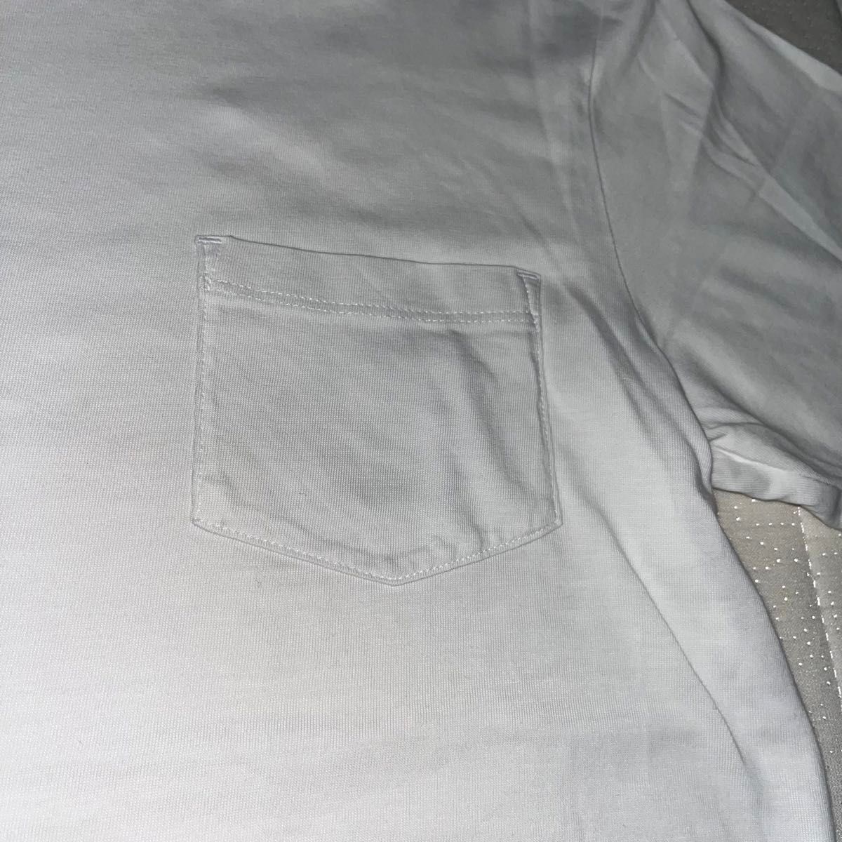 美品レディース　白Tシャツ　シンプル　Lサイズ　綿　古着　大きいサイズ　半袖夏 半袖Tシャツ Tシャツ 白　ゆったり