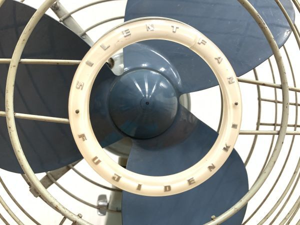 昭和レトロ 扇風機 富士電機 FUJI SILENT FAN FTS 3058 3枚羽根 フジ ファン アンティーク ビンテージ 当時物の画像3