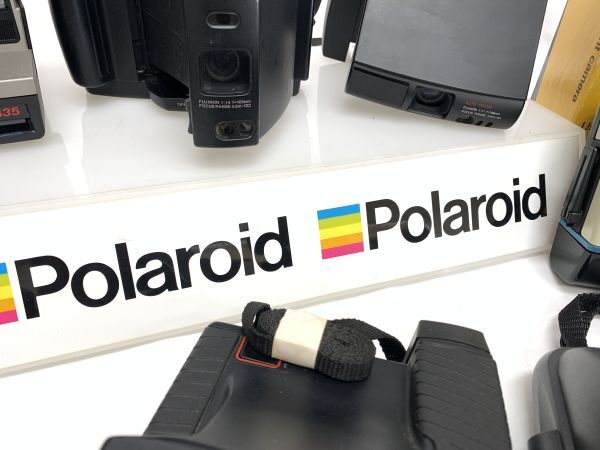 廃業カメラ店 保管品 ポラロイドカメラ 店頭照明パネル カメラ本体 大量まとめてセット KODAK polaroid EK2 FUJI フォトラマ EK4 EE44 635