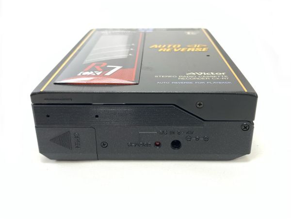 通電確認済 Victor CX-R7 ビクター ポータブルカセットプレーヤー カセットレコーダー 当時物 昭和レトロ