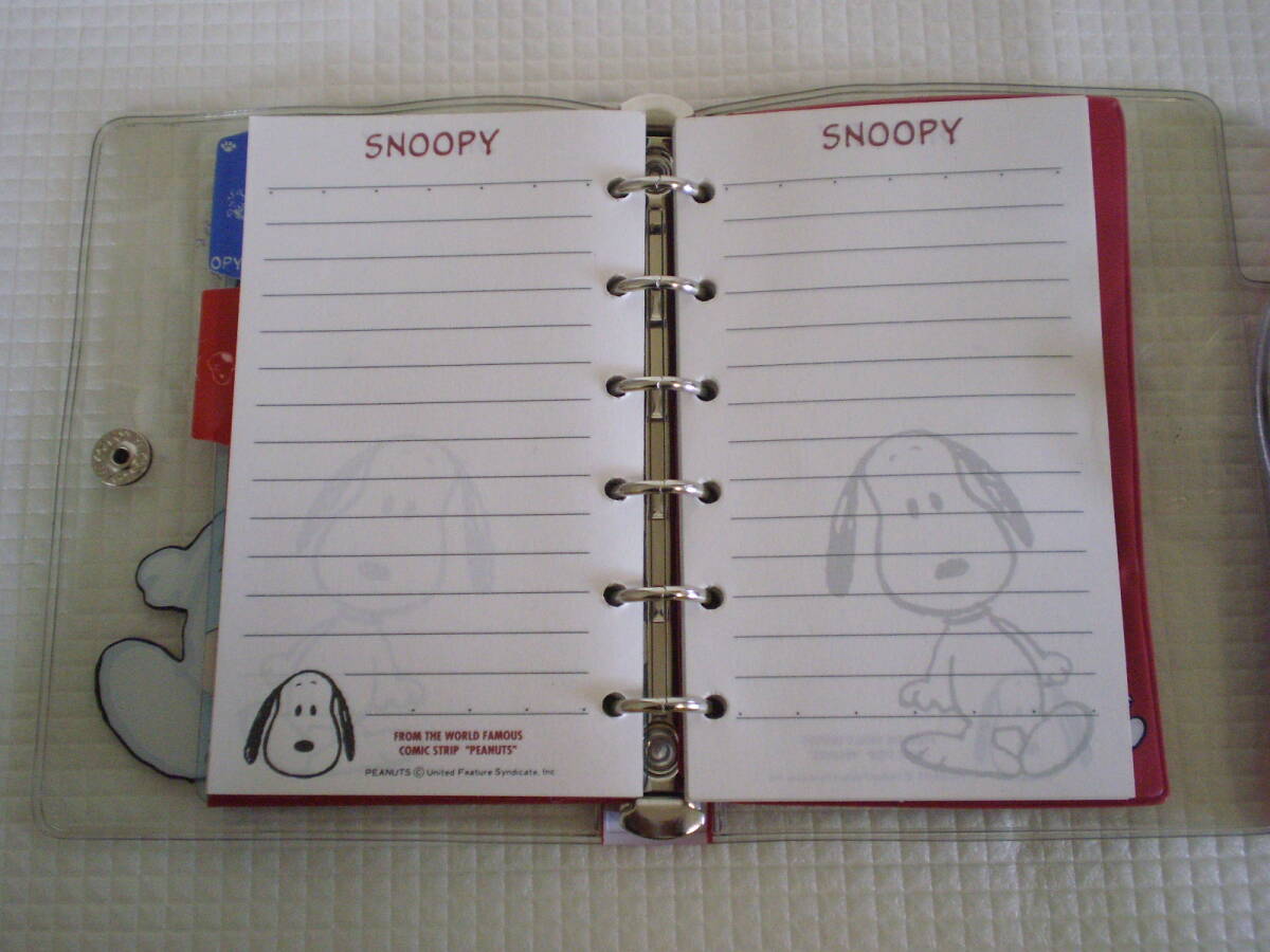   【 メモ帳 】 スヌーピー SNOOPY クリアカバーメモ帳 ＋ 万年筆  送料込み の画像5