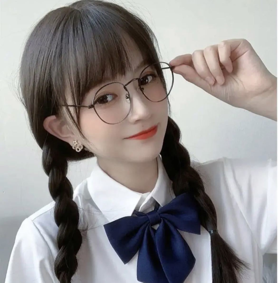 ウィッグ　フルウィッグ　新生活 入学 ロングストレート　黒 韓国 コスプレ 女装　人気　医療用　コスプレウィッグ 女子高生　女子中学生_画像4