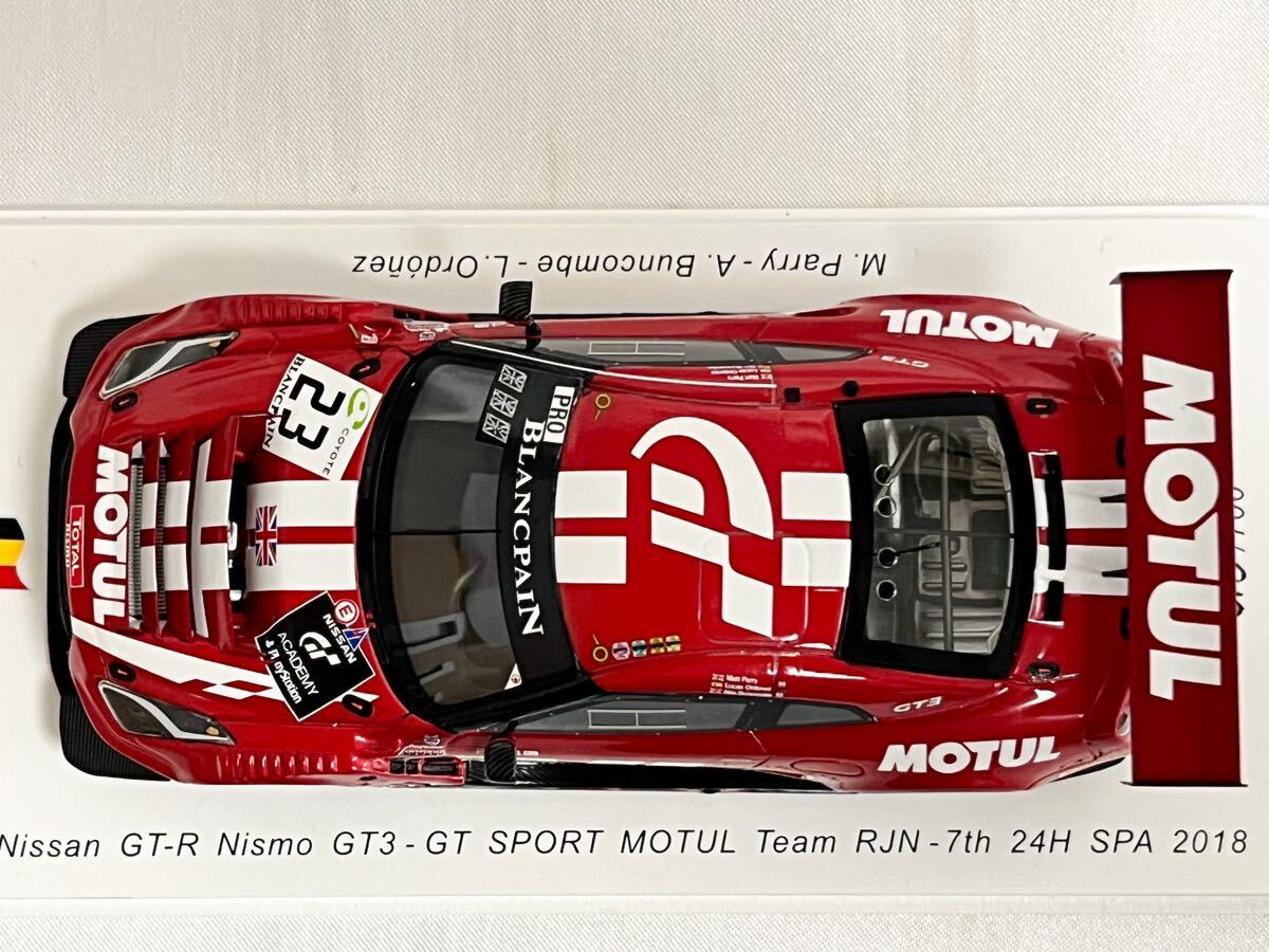 Spark 1/43 ニッサン GT-R Nismo GT3 GT Sport Motul Team RJN Spark 1/43 ニッサン GT-R Nismo GT3 GT Sport Motul Team RJN
