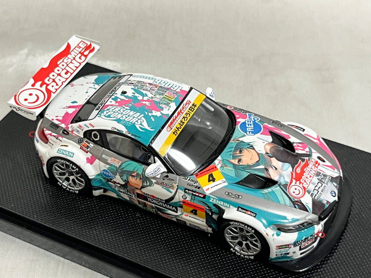 外箱欠品 エブロ 1/43 初音ミク GoodSmile BMW Z4 スーパーGT 2011 GT300クラス チャンピオンの画像6