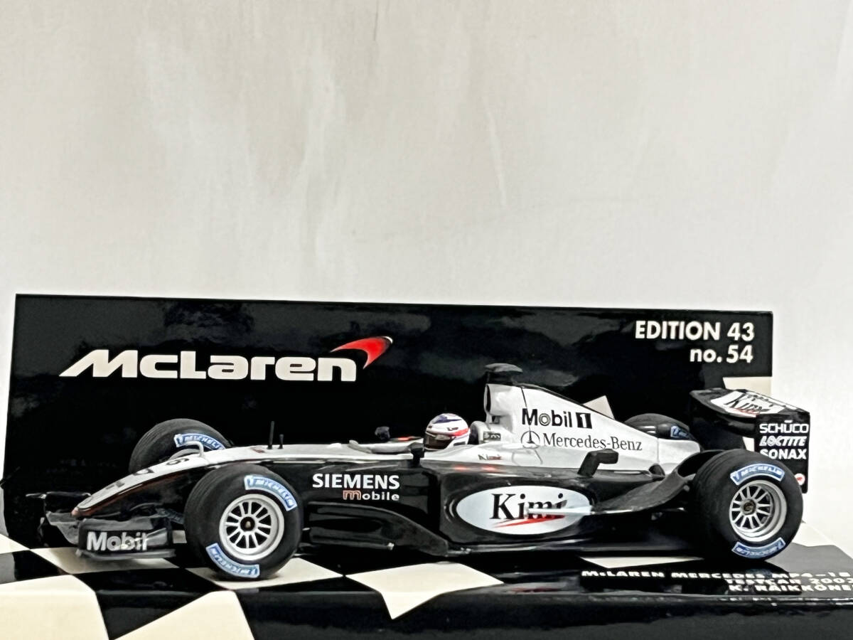 ミニチャンプス 1/43 マクラーレン メルセデス MP4-18 テストカー F1グランプリ 2003 キミ・ライコネン _画像2